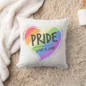 プライドラブイズラブレインボーハート クッション (ブランケット)