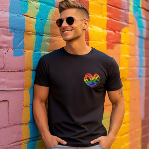 プライドラブゲイレインボーLGBTQ名前をカスタムするまたは文字 Tシャツ