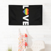 プライドラブズラブゲイ平等レインボーLGBTQ 横断幕 (インサイチュ)