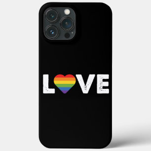 プライドラブズラブゲイ平等レインボーLGBTQ iPhone 13 PRO MAXケース