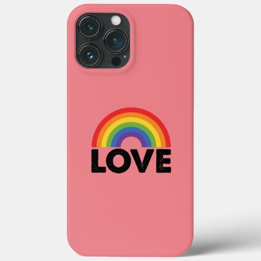 プライドラブズラブゲイ平等レインボーLGBTQ Case-Mate iPhoneケース (裏面)