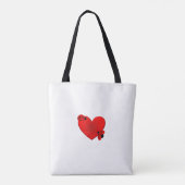 プライドレインボーカラーラディバグズラブWinsスローガン トートバッグ (裏面)