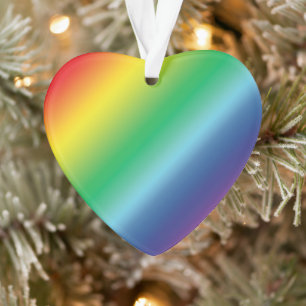 プライドレインボーカラー柄lgbt lgbtクリスマス オーナメント