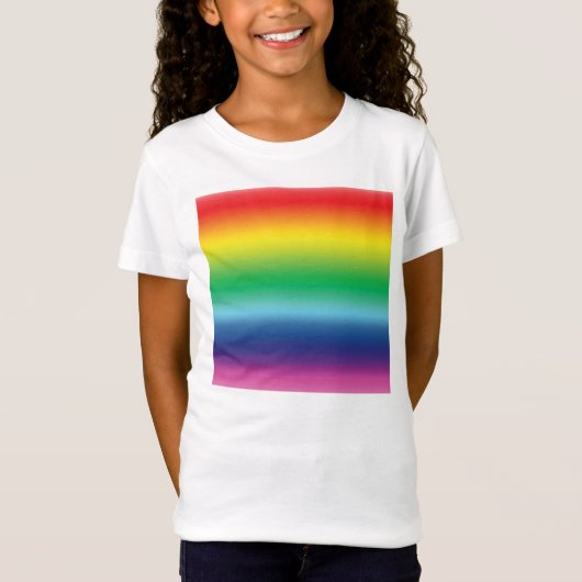 プライドレインボーカラーlgbtゲイフラッグキッズ tシャツ (正面)
