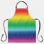 プライドレインボーカラーlgbtゲイフラッグパターンA エプロン (正面)