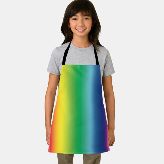 プライドレインボーカラーlgbtゲイ国旗のパターン エプロン (インサイチュ)