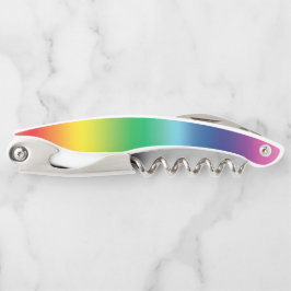 プライドレインボーカラーlgbtゲイ国旗のパターン ソムリエナイフ