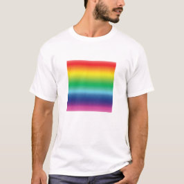 プライドレインボーカラーlgbtゲイ国旗のパターン tシャツ
