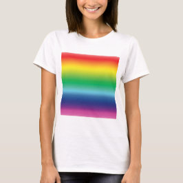 プライドレインボーカラーlgbtゲイ国旗のパターン tシャツ