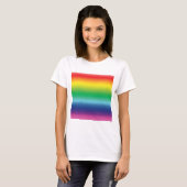 プライドレインボーカラーlgbtゲイ国旗のパターン tシャツ (正面フル)