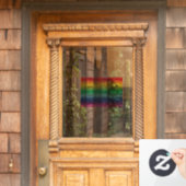 プライドレインボーカラーlgbtゲイ国旗 ウィンドウサイン (ホームデコレーション)