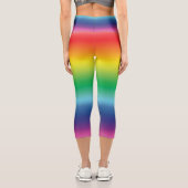 プライドレインボーカラーlgbtゲイ国旗 カプリレギンス (裏面)
