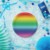 プライドレインボーカラーlgbtパーティー ペーパープレート (パーティー)