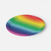 プライドレインボーカラーlgbtパーティー ペーパープレート (アングル)