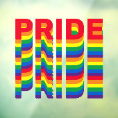 プライドレインボーカラーlgbt lgbtqレトロクールカスタムー ウィンドウサイン (シート3)
