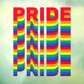 プライドレインボーカラーlgbt lgbtq同性愛者ゲイカスタム ウィンドウサイン (シート3)