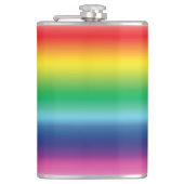 プライドレインボーカラーlgbtqゲイ国旗 –  フラスク (正面)