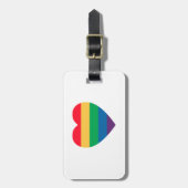 プライドレインボーハートラゲージタグ ラゲッジタグ (正面縦)