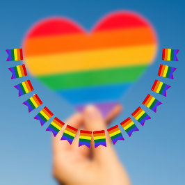 プライドレインボーバンティング バンティングフラッグ