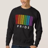 プライドレインボーバーコードLGBTQIA+ Tシャツ (正面)
