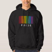 プライドレインボーバーコードLGBTQIA+ Tシャツ (正面)