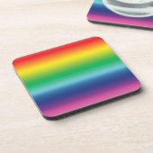 プライドレインボーフラグカラーlgbt lgbtq コースター (左側)