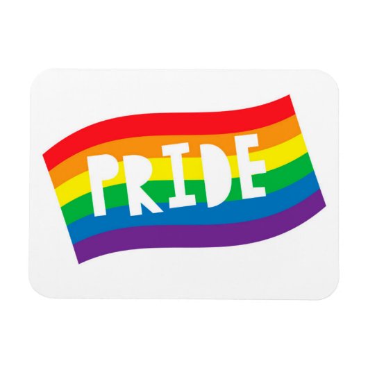 プライドレインボーフラグ マグネット (横)