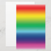 プライドレインボーフラッグカラーlgbt 便箋 (正面/裏面)