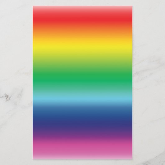 プライドレインボーフラッグカラーlgbt 便箋 (正面)