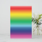 プライドレインボーフラッグカラーlgbt 便箋 (スタンド正面)