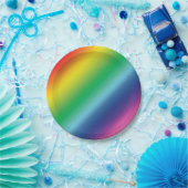 プライドレインボーフラッグカラーlgbt lgbtqパーティー ペーパープレート (パーティー)