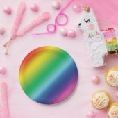 プライドレインボーフラッグカラーlgbt lgbtqパーティー ペーパープレート (パーティー)