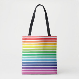 プライドレインボーホワストライプイトパターンlgbtq lgbt トートバッグ