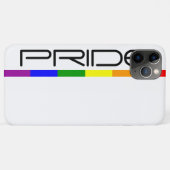 プライドレインボーモダンフラッグお洒落プライドデザイン Case-Mate iPhoneケース (裏面(横))