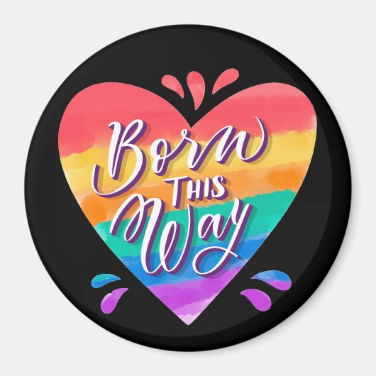 プライドレインボーラブマグネット マグネット (正面)