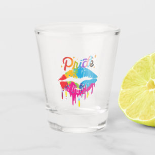 プライドレインボーリップ LGBTQ Drilling Lips ショットグラス
