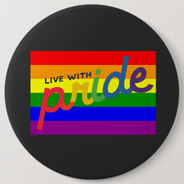 プライドレインボー国旗のボタン 缶バッジ