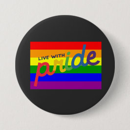 プライドレインボー国旗のボタン 缶バッジ
