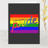 プライドレインボー旗 カード (黄色い花)