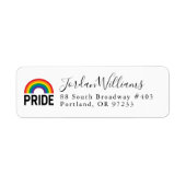 プライドレインボー ラベル (正面)