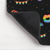 プライドレインボーLGBTゲイ同性愛者ワンラブパターンムース マウスパッド (コーナー)