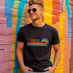 プライドレインボーLGBTQメンズベーシックDark Tシャツ<br><div class="desc">プライドレインボーLGBTQメンズベーシックDark Tシャツ</div>