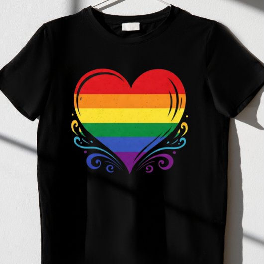 プライドレインボーLGBTQメンズ Tシャツ