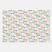 プライドレインボーLGBTQ ラッピングペーパーシート (正面)