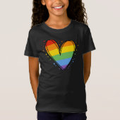  プライドレインボーLGBTQ Tシャツ (正面)