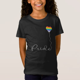 プライドレインボーLGBTQIAハートバルーンシャツ Tシャツ