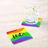 プライドレインモダンボー スクエアペーパーコースター (インサイチュ)