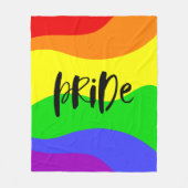 プライドレインモダンボー フリースブランケット (正面)