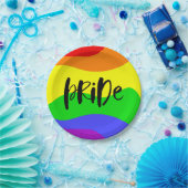 プライドレインモダンボー ペーパープレート (パーティー)