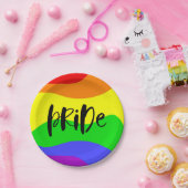 プライドレインモダンボー ペーパープレート (パーティー)